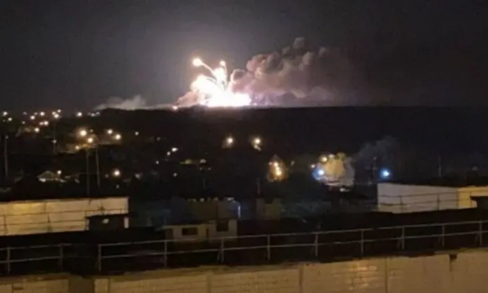 Αποθήκη πυρομαχικών εξερράγη στο Μπέλγκοροντ της Ρωσίας (Βίντεο)
